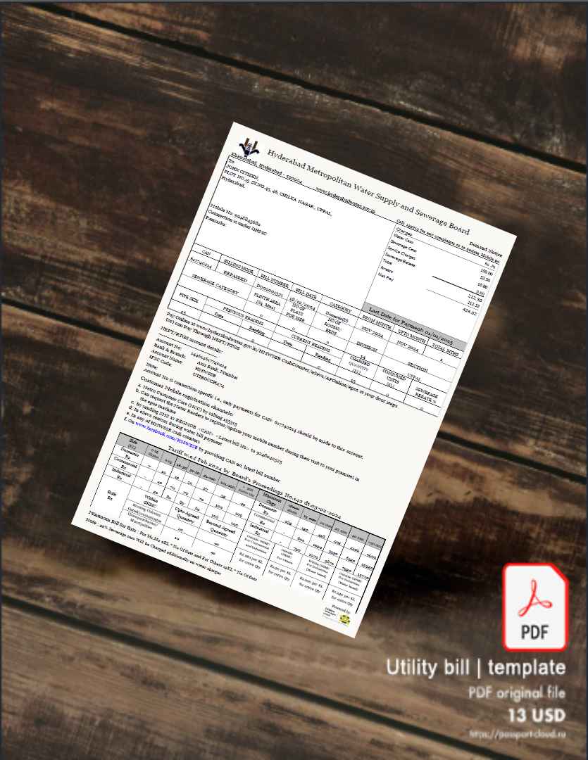 Utility bill | Albanian Power | Albania